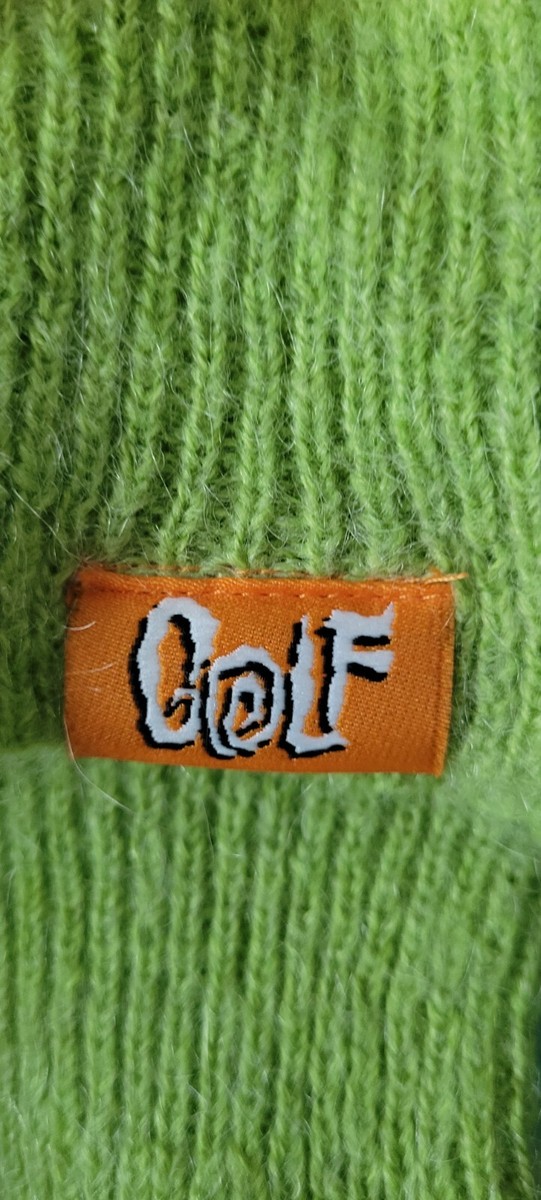 golf wang ニット og golf wang crewneck sweater white w blue | Depop