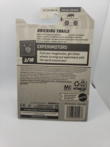 Hot Wheels 2022 Bricking Trails 2/10 Experimotors - Picture 2 of 4