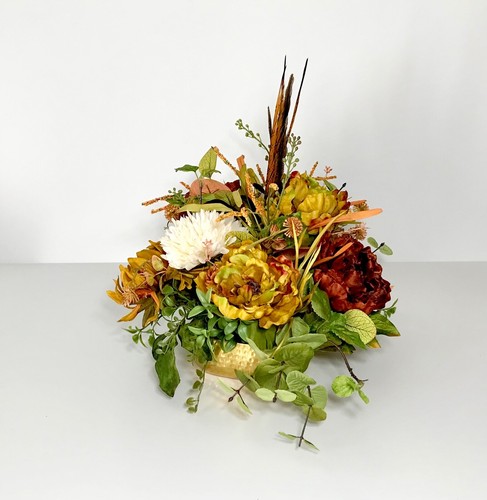 FALL EARTH TONE COLORS FLOWERS THANKSGIVING CENTERPIECE TABLE DECORATION GIFT - 第 8/10 張圖片