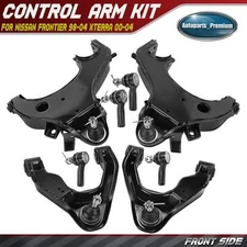 8x New Front Control Arm w/ Ball Joint & Tie Rod End for Nissan Xterra Frontier