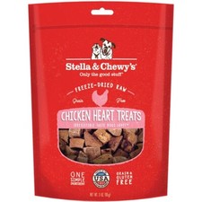 STELLA  CHEWY'S DOG FREEZE-DRIED TREAT CHICKEN HEARTS 3OZ