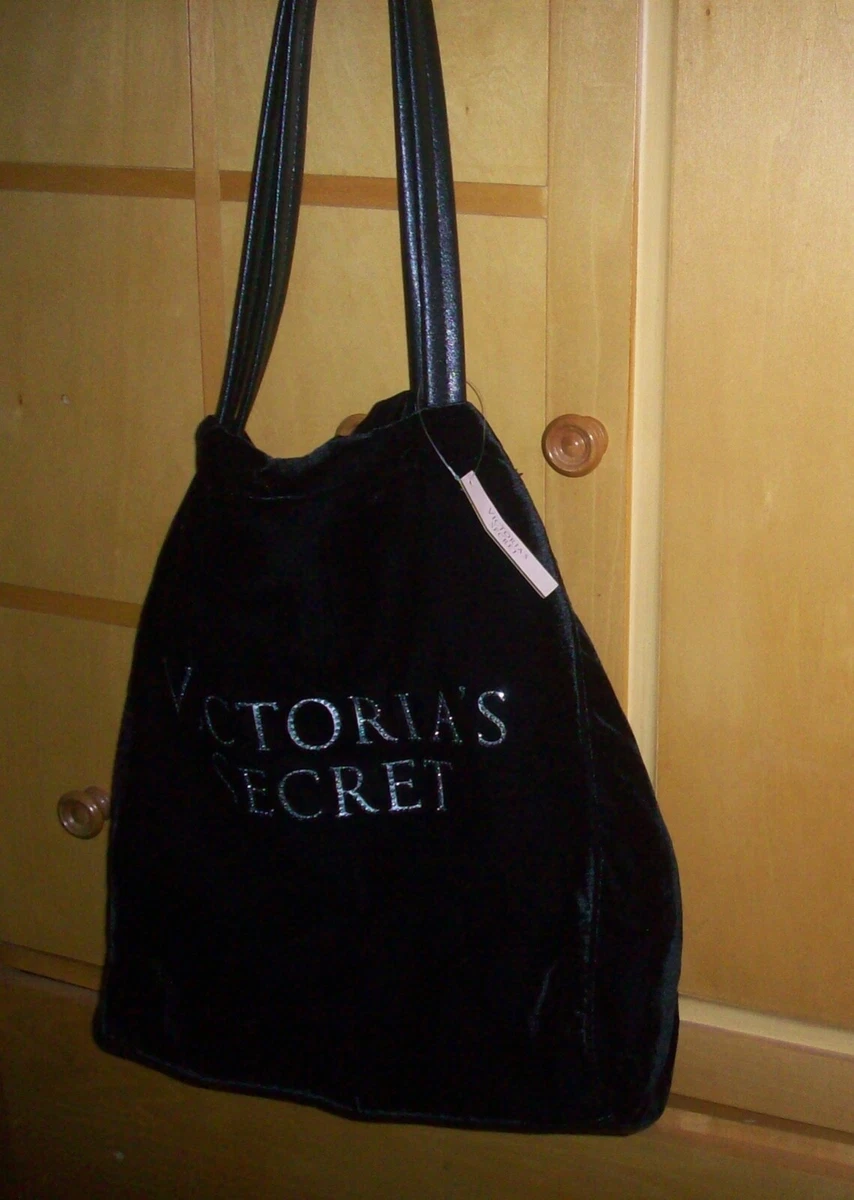 Victoria Secret Tote Bag Black One Size T/U O/S *Original Price Tags*  22x13