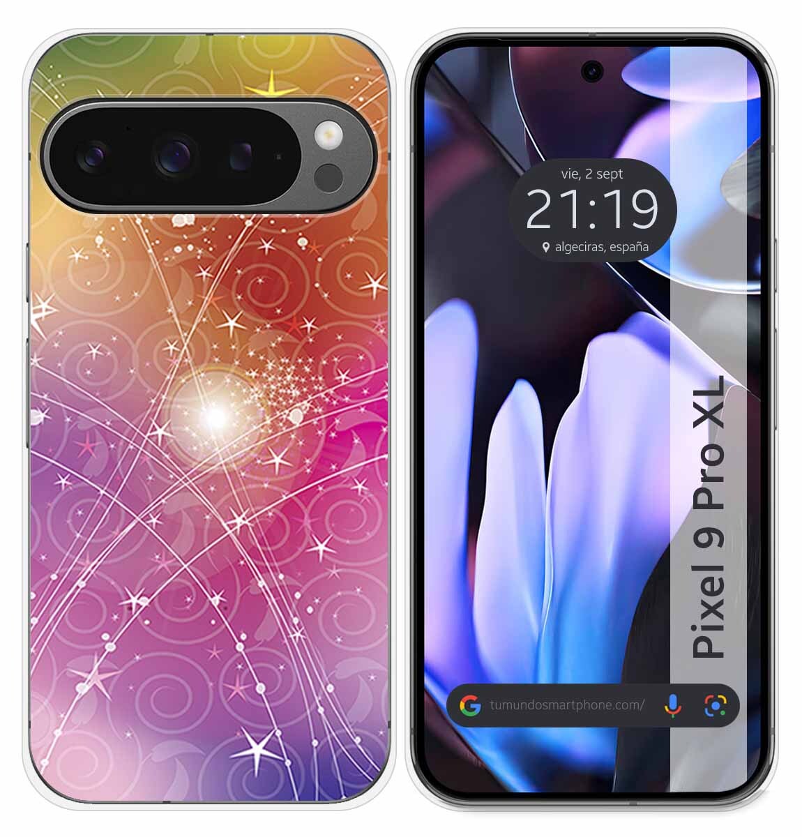 Custodia In Silicone Per Google Pixel 9 Pro XL 5G Design Astratto Disegni