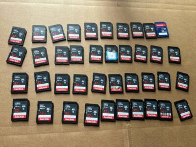 40PCS  SANDISK   32GB SD  CARD SDHC