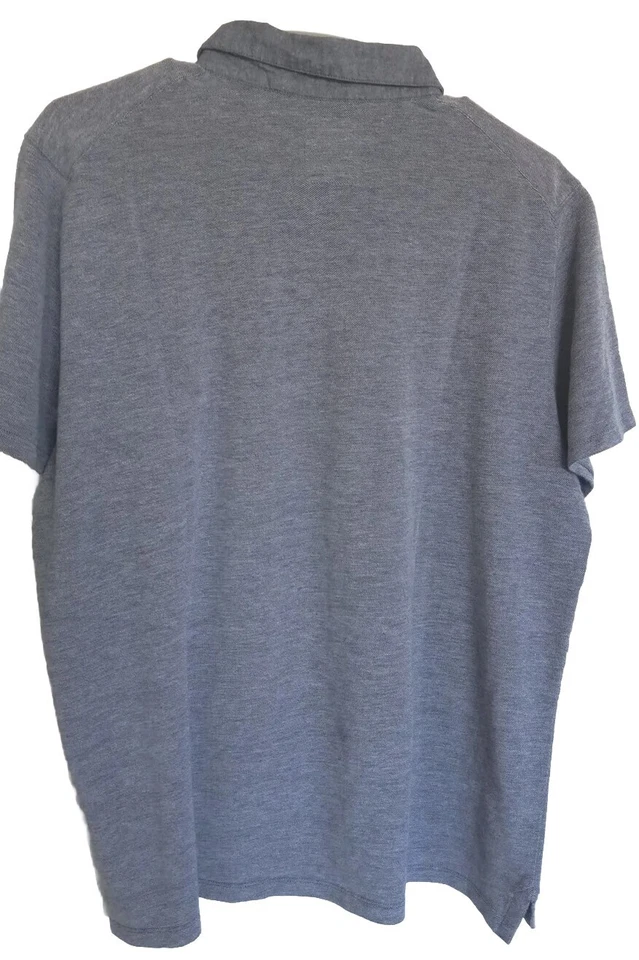 Polo Fossil 54 Para Hombre Manga Corta Abotonado XL Batik Azul Claro Auténtico Foto 4 de 4