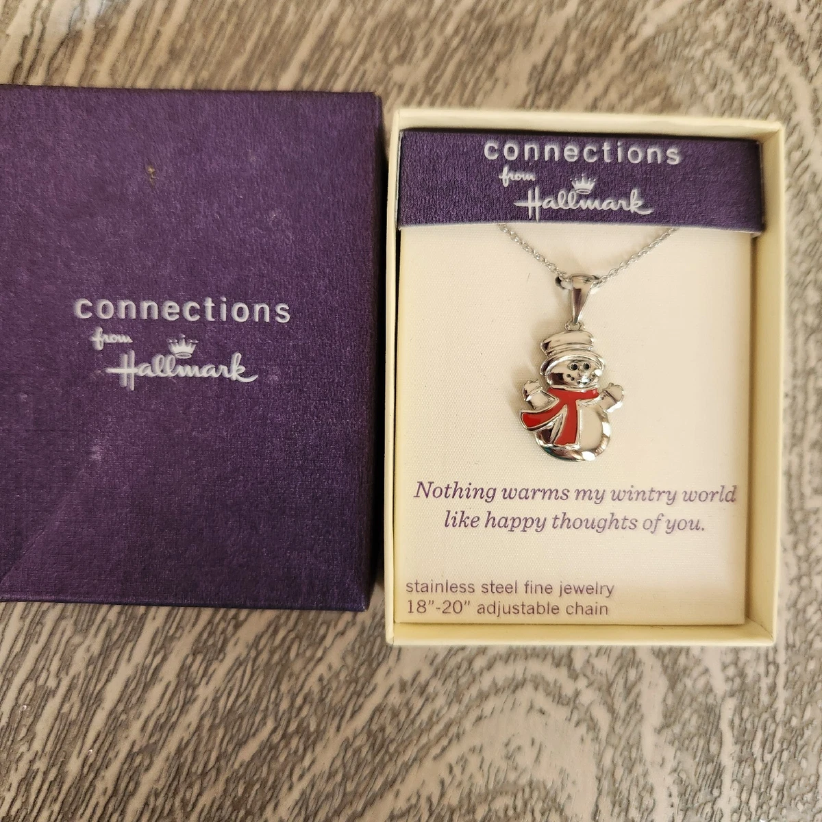 Hallmark Snowman necklace 18