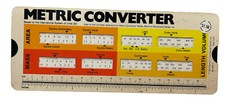 Metric Converter Cardboard Barron's Educational Services 1976 Vintage