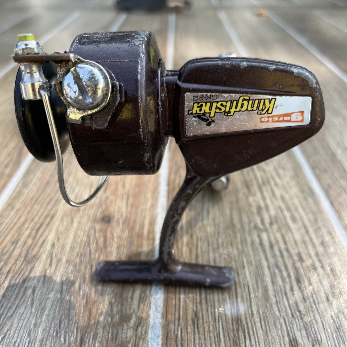 Garcia kingfisher GK-32 スピンキャストリール　オールド Garcia kingfisher GK-32 スピンキャストリール オールド - メルカリ