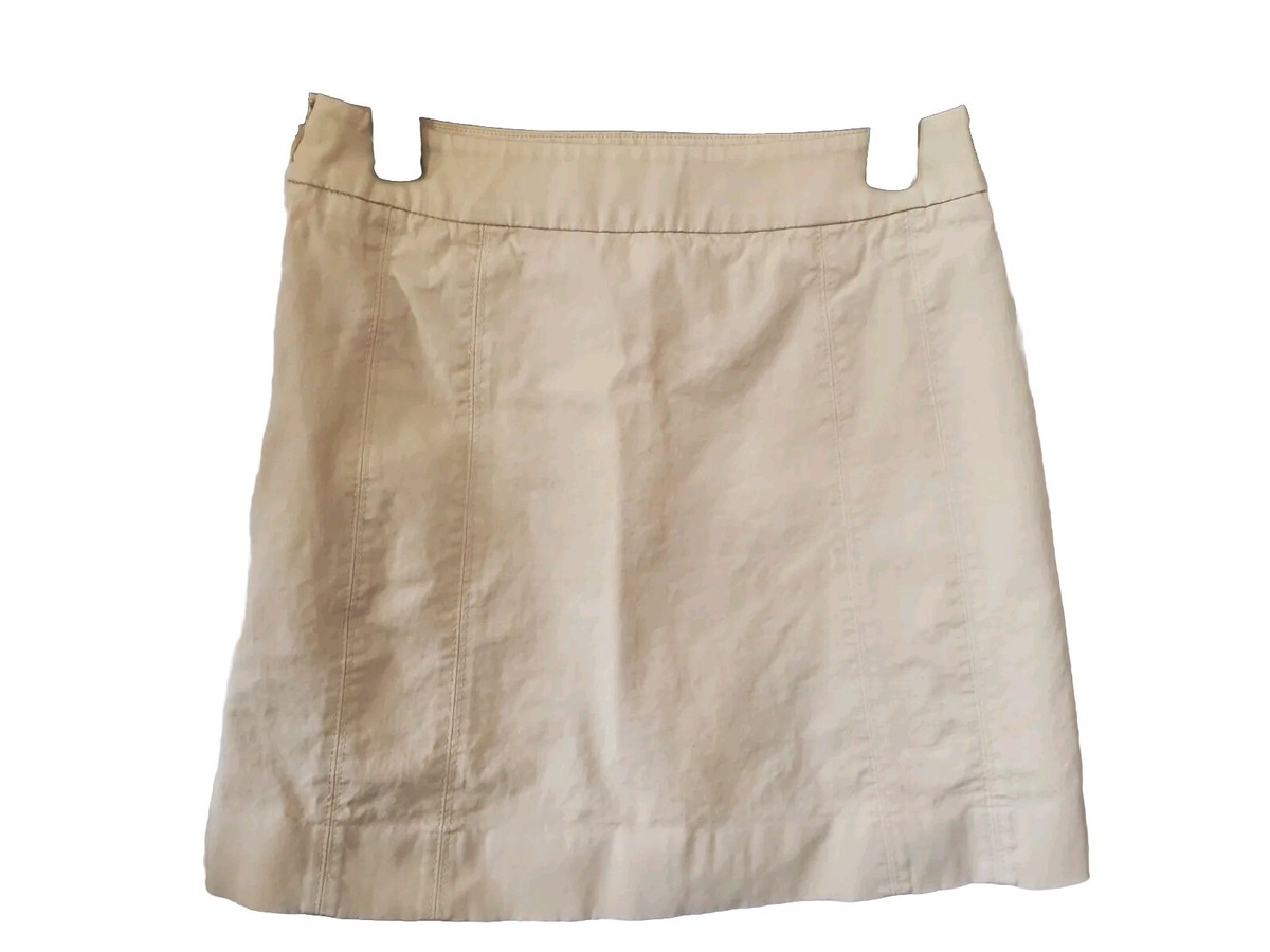 White House Black Market Women's Ivory Off White A-Line Lined