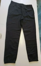 TIME AND TRU Womans  Black Cinched At Ankle FLEECE PANTS Sz  XXL NEW
