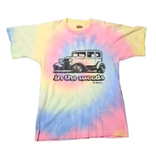 1980s Tie-dyed Hot Rod T-shirt Single Stitch Size Medium