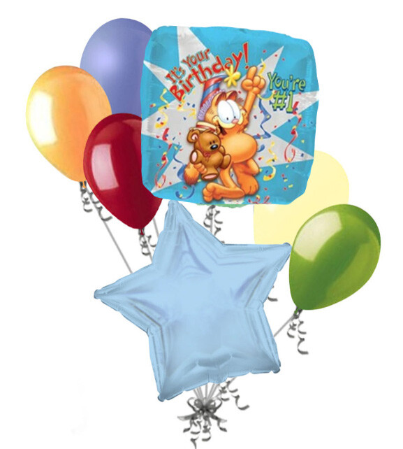 Toyland® Palloncino Foil Garfield 71 Cm – Valvola Automatica, Adatto Ad Aria O Elio, Per Feste Bambini