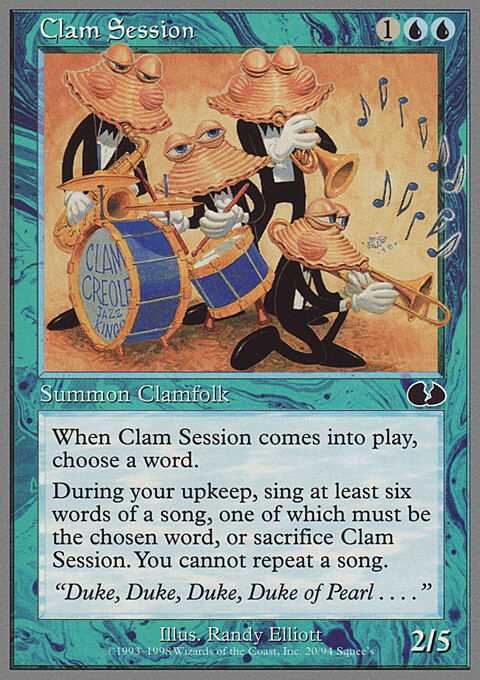 Magic the Gathering MTG Clam Session (20) Unglued   LP