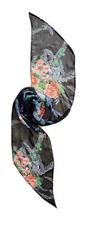Floral Rose Long Sheer Rectangular Scarf