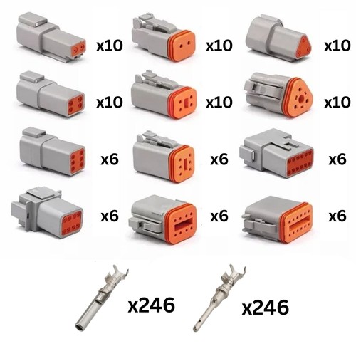 96pcs Deutsch DT Connector Assortment Plug Kit Automotive Electrical Waterproof - Picture 3 of 23