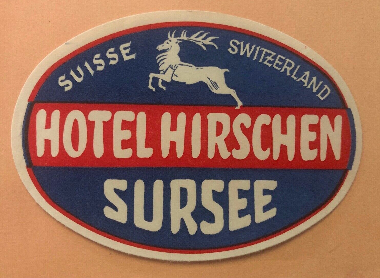 Luggage Tag Hotel Hirschen Sursee Switzerland Travel Accessory-image