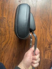 10-14 DODGE AVENGER CHRYSLER 200 FRONT ACTIVE HEAD REST HEADREST BLACK LEATHER