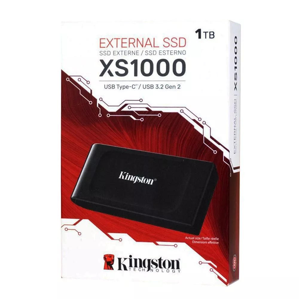 Unidad SSD Externo Kingston 1TB XS1000 Portable SSD USB-C - Mesajil