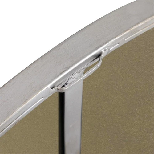 Elegant Decor Eternity 32" Round Metal Frame Mirror in Silver - Picture 8 of 8