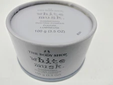 RETIRED THE BODY SHOP WHITE MUSK SHIMMERING DUSTING POWDER 3.5oz 100.G  (NOS)
