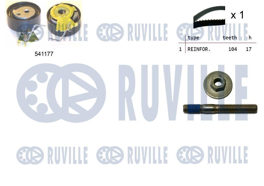 Kit de distribution Peugeot 206 et Citroën C2 moteur 1.4i essence