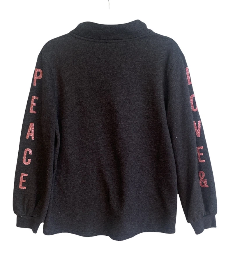 Antigua Sudadera Gris Azul Marino Niñas Halo Cremallera XXL 16 Plus -n- Foto 2 de 4