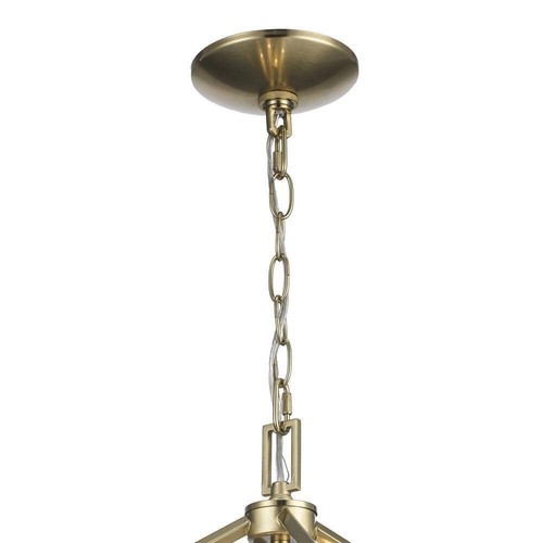 Monteaux Lighting Weyburn 4-Light Gold Farmhouse Chandelier Light Fixture - Picture 7 of 8