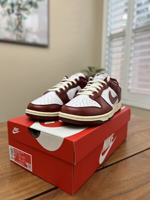 Nike Dunk Low PRM Team Red and White - Size 9.5W / 8M #FJ4555-100