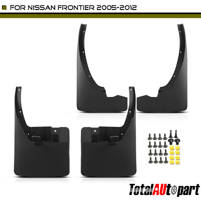 4Pcs Mud Flaps Splash Guards Fender for Nissan Frontier 2005-2012 Front & Rear