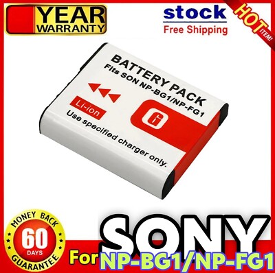 Vervangingsbatterij Voor Sony Cybershot DSC H10, H20, H50, HX10, T100, W200 – Compatibel Met NP-BG1/NP-FG1, 900mAh