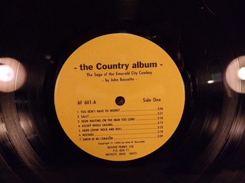 John Bassette / Country The Saga Of The Emerald City Cowboy TESTED NO SKIPS - Picture 6 of 6