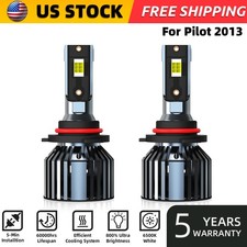 2PCS For Honda Pilot 2013 9005/HB3 LED Headlight Bulbs Kit High/Low Beam 6000K