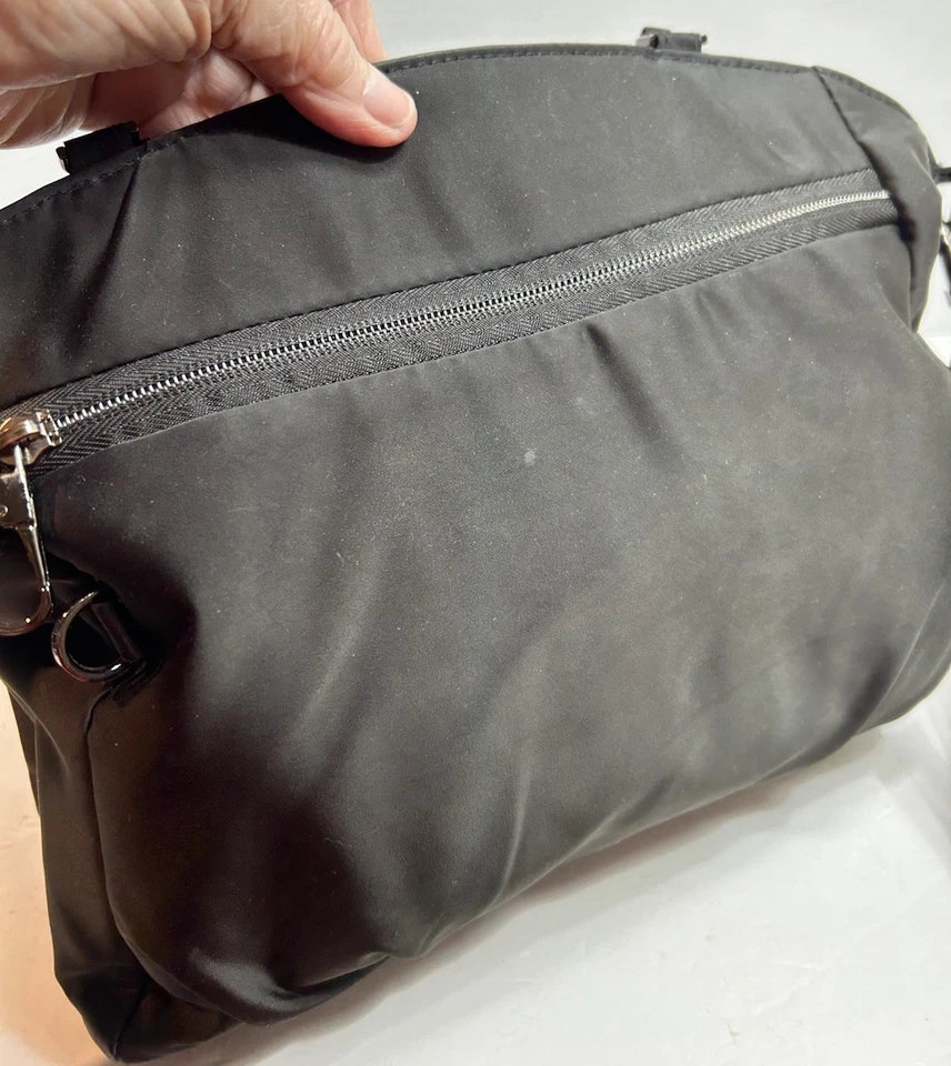 Travelon Parkview Anti-Theft Satchel Crossbody Bag Black Handbag Satchel Purse - Image 4 of 4