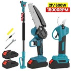 Scie Électrique Sans Fil 3-en-1 Perche 2m Cisailles 6" Makita 18V Jardinage