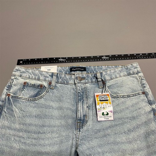 Aeropostale Low Rise Baggy Jeans Women 14R Light Wash Y2K 100% Cotton Denim - Picture 13 of 14