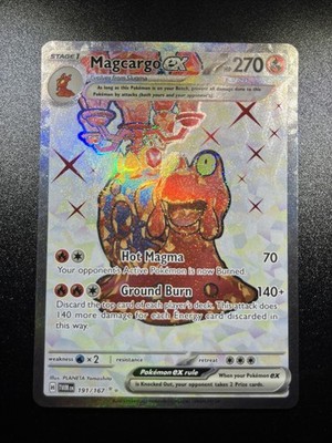 Magcargo ex 191/167 Twilight Masquerade Ultra Rare Full Art