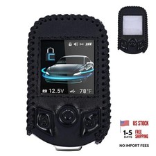 Remote Key Fob Leather Case Compatible with Compustar PRO T13 RFX-P2WT13-SF,