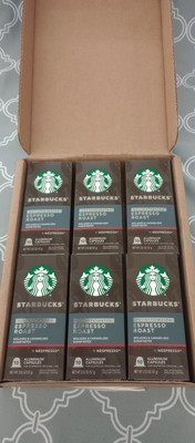 Starbucks Decaffeinated Espresso Roast Coffee Nespresso Capsules (6 Boxes)