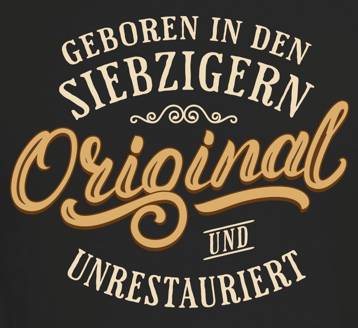 Geburtstag Sprüche T-Shirts - Original geboren in den Siebzigern - Fun T Shirt