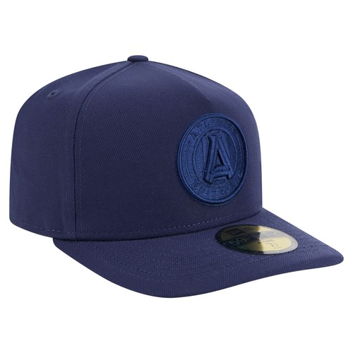 Men's New Era Navy Atlanta United FC Color Pack A-Frame 59FIFTY Fitted Hat - Imagen 3 de 5