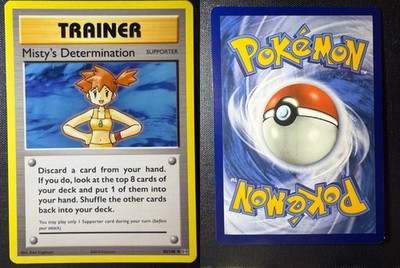MISTY'S DETERMINATION 80/108 EVOLUTIONS REVERSE HOLO POKEMON NEAR MINT