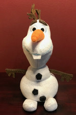 2014 DISNEY TY BEANIE BUDDY SIZE FROZEN "OLAF" SPARKLES 8" PLUSH/STUFFED ANIMAL