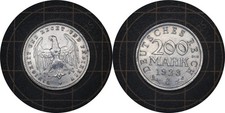 200 Mark 1923 Germany Weimar Republic Coin # 35