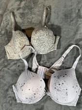 Lot Of 2 Cacique Bras Womens 44C Multicolor L...
