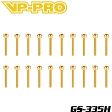 VP-PRO GS-335H 3mmx35mm Gold 12.9 Alloy Steel Hex Socket Head Screws (20) RC Car