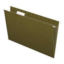 Recycled Hanging Folders, Legal Size, Standard Green, 1/5 Cut, 25/BX 81622 