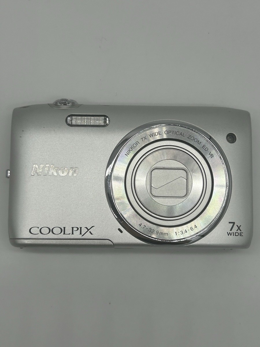 Nikon Coolpix S3500 camera silver 20.1 MP #70 | eBay