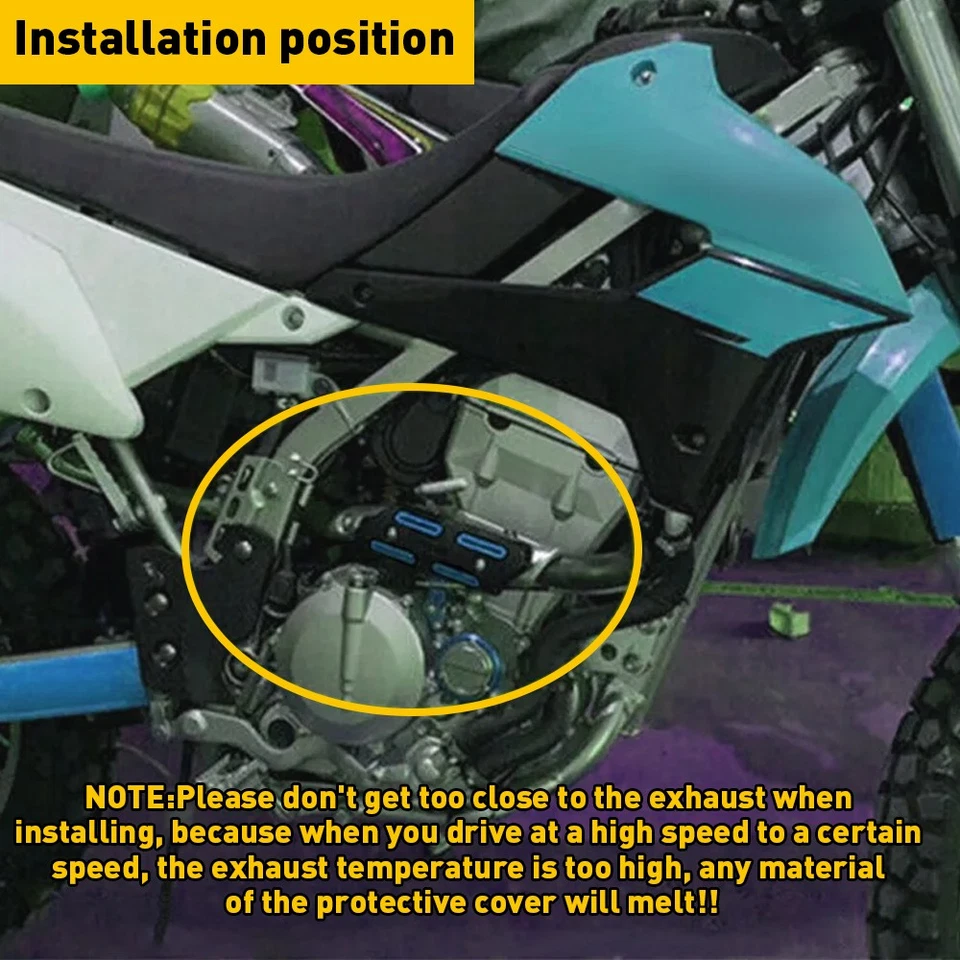 Protector térmico universal para tubo compatible con Ktm Huqvarna Husaberg Yamaha azul Foto 2 de 4