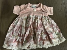 Vintage Baby Girl Dress Pink Size 3 Month Ruffle Lace USA