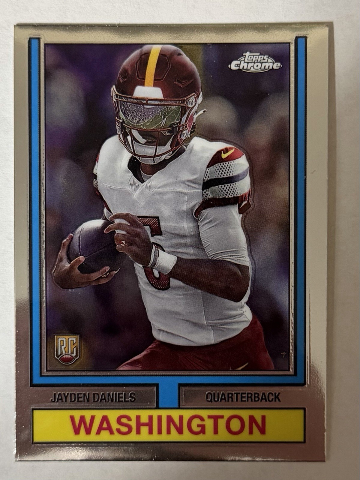 2024 Topps Chrome Jayden Daniels #74TF-2 1974 Topps Football RC Commanders